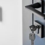 keys-lock-blue-door